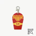 tag de identificação pet com qr code - modelo batata frita - marca dog vibe