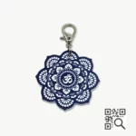 tag de identificação pet com qr code - modelo mandala - marca dog vibe